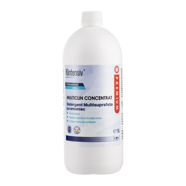 MultiClin detergent PROFESIONAL concentrat cu amoniac, 1 litru