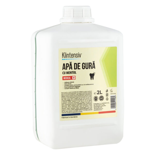 - KLINTENSIV - Apă de gură mentolată cu clorhexidină, 2 L