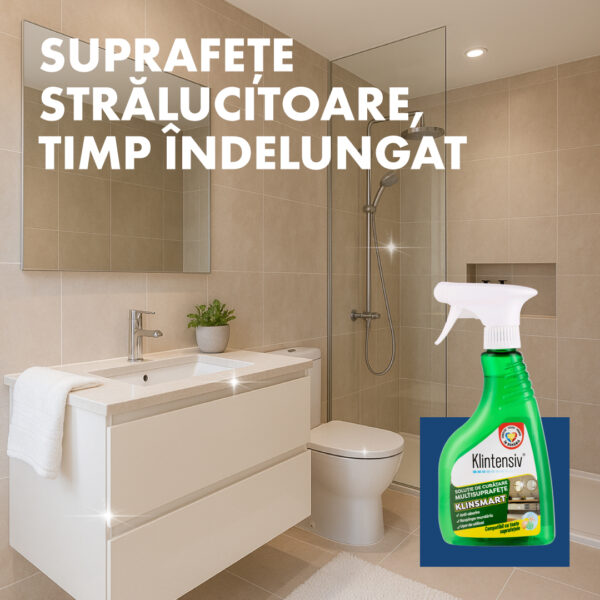 KlinSMART - Solutie curatare MULTISUPRAFETE cu efect remanent, 500 ml - Image 2