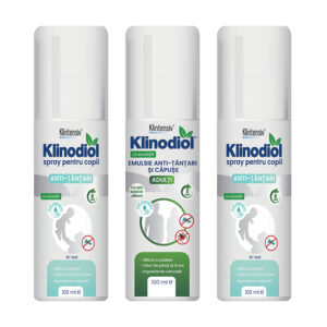 Pachet Klinodiol, emulsie anti-tânțari și căpuse și spray anti-țânțari